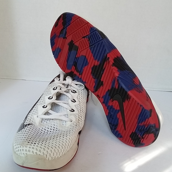 Nike Metcon 6 Mens‎ Training Shoes White Black Red Blue CK9388-101